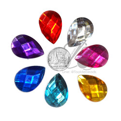 เพชรครึ่งซีก 20*30มม. ทรงหยดน้ำ (10 ชิ้น) SKU-13297