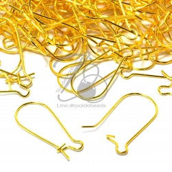 ต่างหูห้อย ทรงยาว 12*24มม. สีทอง (10 กรัม) SKU-06070