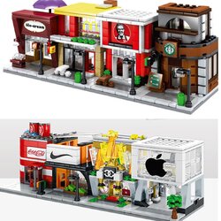 บล็อกต่อพลาสติกร้านค้า รถ ยานพาหนะ พร้อมส่ง มากมาย หลาบแบบให้สะสม