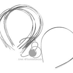 โครงที่คาดผม 1มม. ทรงกลม (10 ชิ้น) SKU-13509