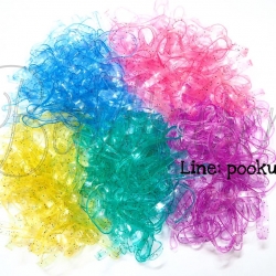 หนังยางรัดผม 3.5มม. สีผสม 04 เส้นใหญ่ (1 กิโลกรัม) SKU-05344