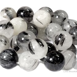 หิน แก้วขนเหล็ก 14มม. (27 เม็ด) SKU-09349