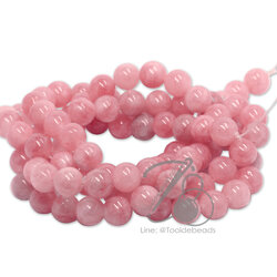 หิน Rhodochrosite 8มม. (46 เม็ด) SKU-01265
