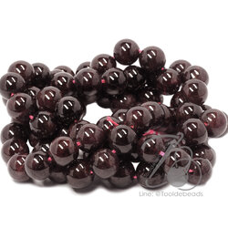 หิน โกเมน(Garnet) 9มม. (37 เม็ด) SKU-01463