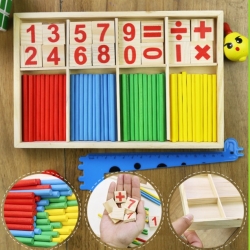 บล็อกไม้คณิตศาสตร์เพื่อการเรียนรู้พร้อมส่งMathematical Intelligence stick