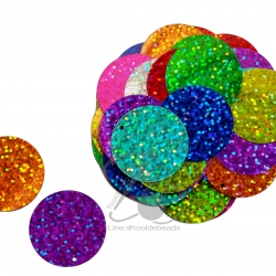 เลื่อมหูช้างดิสโก้ 29มม. คละสี (500 กรัม) SKU-04761