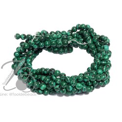 หิน Malachite 4มม. (99 เม็ด) SKU-09301