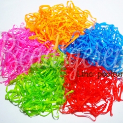 หนังยางรัดผม สีผสม 16 เส้นกลาง (1 กิโลกรัม) SKU-05332