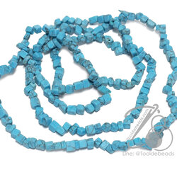 หินTurquoise 6มม. ทรงหินแตก (250 เม็ด) SKU-14504