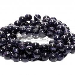 หิน ทรายเงิน (bluesand Stone) 8มม. (47 เม็ด) SKU-01361