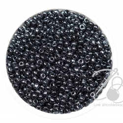 ลูกปัดเม็ดทราย 8/0 โทนมุก สีดำบลอนด์ (450 กรัม) SKU-03970