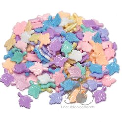 จี้พาสเทล 12*27มม. ลายใบไม้ (10 กรัม) SKU-09485