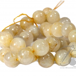 หิน ไหมทอง 12มม. (32 เม็ด) SKU-01471