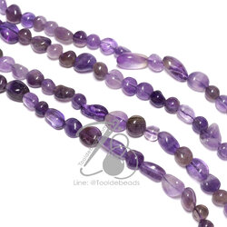 หิน Amethyst 8มม. หินไร้ทรง (47 เม็ด) SKU-14513
