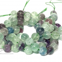 หิน Fluorite 8มม. (45 เม็ด) SKU-05755