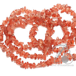 หิน cherry quartz 6มม. หินแตก (250 เม็ด) SKU-14505