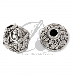 ลูกปัดโรเดียม 01 9มม. ทรงปลายแหลม (1 ชิ้น) SKU-03268