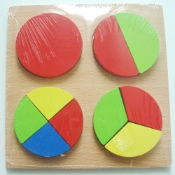 บล็อกไม้รูปทรงคณิตศาสตร์พร้อมส่ง วงกลม สามเหลี่ยม สี่เหลี่ยม