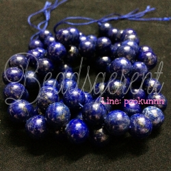 หิน lapis lazuli 10มม. (39 เม็ด) SKU-01225