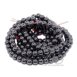 หินแร่ Hematile 6มม. (70 เม็ด) SKU-01481