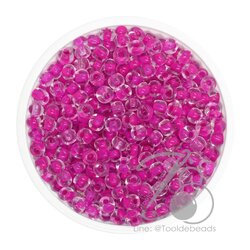 OK Brand ลูกปัดเม็ดทราย 6/0 สอดไส้ สีบานเย็น (450 กรัม) SKU-09127