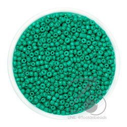 OK Brand ลูกปัดเม็ดทราย 12/0 โทนด้าน สีเขียวมิ้นท์ (450 กรัม) SKU-08134