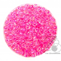 ลูกปัดเม็ดทราย 6/0 สอดไส้ สีชมพู (450 กรัม) SKU-03585