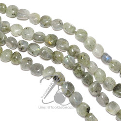 หิน Labradorite 10มม. หินไร้ทรง (38 เม็ด) SKU-14640