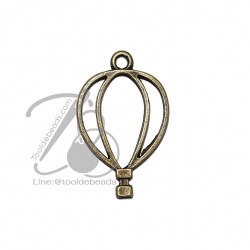 จี้เหล็ก 435 19*30มม. ลายบอลลูนฉลุ สีสนิม (1 ชิ้น) SKU-06011