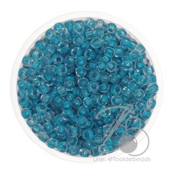 OK Brand ลูกปัดเม็ดทราย 6/0 สอดไส้ สีฟ้า (450 กรัม) SKU-09121