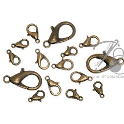 ตะขอก้ามปู สีสนิม (24-40 ชิ้น) SKU-10676