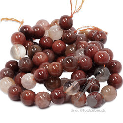 หิน ไหม5สี 11มม. (32 เม็ด) SKU-01465