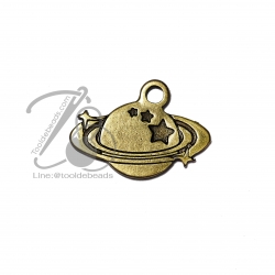 จี้เหล็ก 386 24*18มม. ลายดาวพฤหัส สีสนิม (1 ชิ้น) SKU-05809