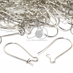 ต่างหูห้อย ทรงยาว 12*24มม. สีเงิน (10 กรัม) SKU-06069