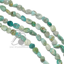 หิน amazonite 8มม. หินไร้ทรง (46 เม็ด) SKU-14510