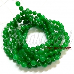 หิน หยก (Jade) 6มม. (60 เม็ด) SKU-01389
