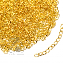 โซ่ปรับระดับ 5ซม. สีทอง (50 เส้น) SKU-06948