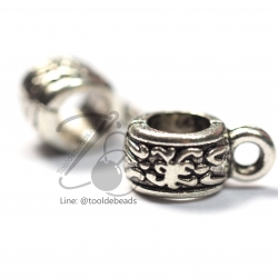 ลูกปัดโรเดียม 154 5*10มม. ตัวห้อยจี้ (1 ชิ้น) SKU-03366