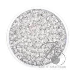 ลูกปัดเม็ดทราย 6/0 สอดไส้ สีขาว (450 กรัม) SKU-08618