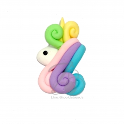 ดินปั้น 16 26*42มม. ลายยูนิคอร์น (1 ชิ้น) SKU-06509