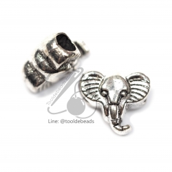 ลูกปัดโรเดียม 114 12มม. ลายช้าง (1 ชิ้น) SKU-03286