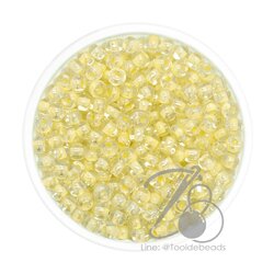 ลูกปัดเม็ดทราย 6/0 สอดไส้ สีเหลือง (450 กรัม) SKU-08759