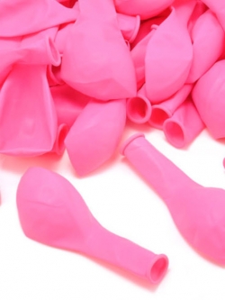 ลูกโป่งยาง ขนาด 10 นิ้ว สีชมพูมุก / แบ่ง 50 ชิ้น