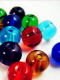 ลูกปัด 6 ม.ม. คละสี / 100 เม็ด