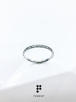 แหวน Minimal Eternity Diamond Ring แหวนเพชรสวิส CZ เกรด Top 6A ฝังรอบวง ขนาดเล็กน่ารัก นำโชคลาภ สิริมงคลให้ผู้ใส่