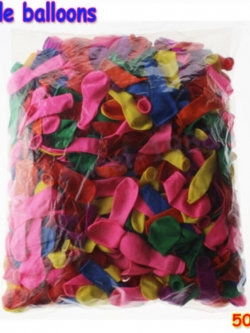 ลูกโป่งแอปเปิ้ล คละสี / 500 ใบ