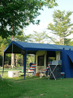 CASTLE CAMP ATLANTIS CANVAS Cabin Tent with Terrace