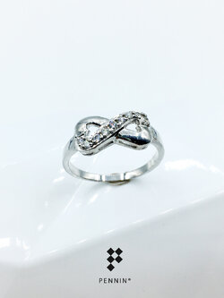 แหวนโบว์อินฟินิตี้ Infinity Ribbon Diamond Ring เพชรสวิส CZ เกรด TOP 6A สวยวิ้งไม่แพ้เพชรแท้ นำความสุขโชคลาภไม่มีสิ้นสุด