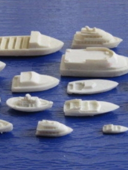 เรือชนิดต่างๆ สเกล 1:87 ชุด 17 ลำ