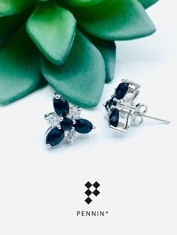 ต่างหูกังหันนิลแท้ สลับเพชรสวิส CZ เกรด TOP นำพาสิ่งดีๆ เข้ามาในชีวิต ปัดเป่าสิ่งชั่วร้ายออกไป